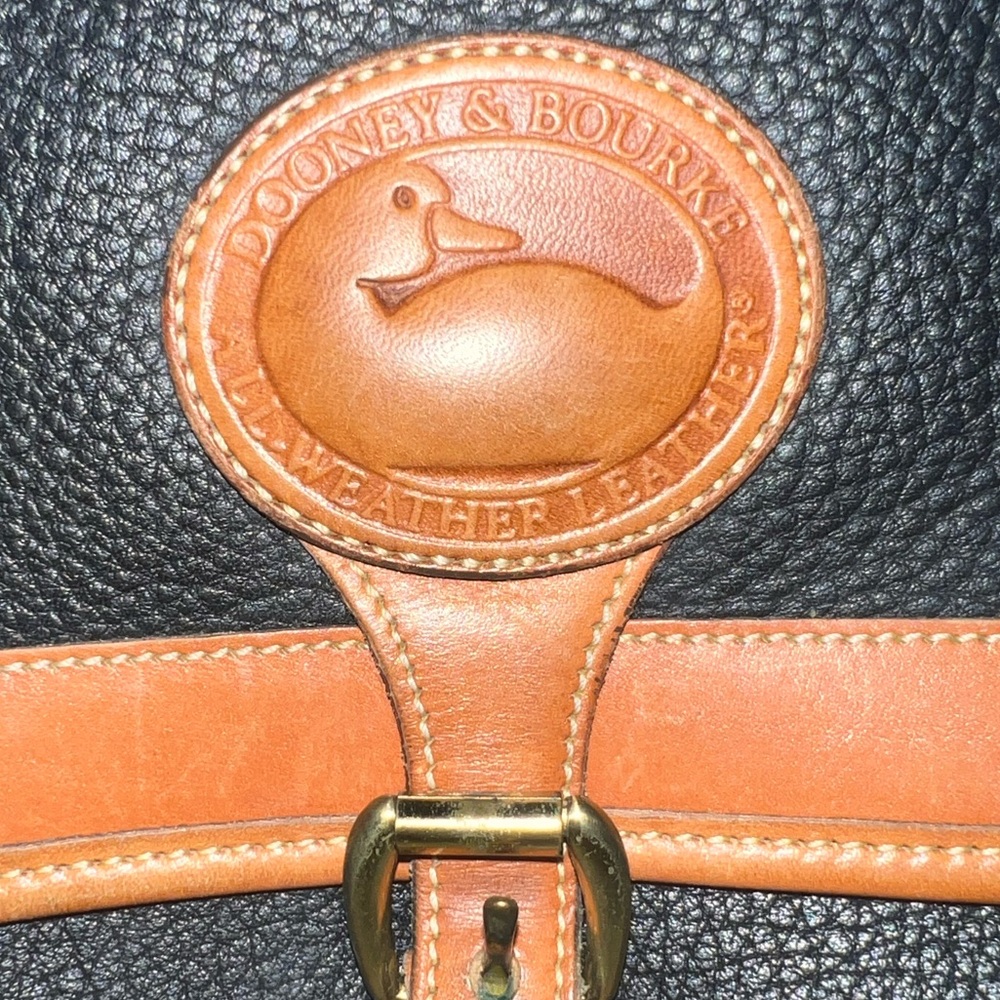 Dooney & Bourke Black and Brown Leather Bag